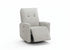 MN-828P11451    Reclining Chair, Swivel, Glider, Upholstered, Usb Ports Included, Small, Light Grey Fabric, Contemporary