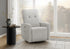 MN-828P11451    Reclining Chair, Swivel, Glider, Upholstered, Usb Ports Included, Small, Light Grey Fabric, Contemporary