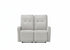 MN-848P12451    Reclining Love Seat, Power Recliner, 2 Seater, 50" Wide, Small, Light Grey Fabric, Contemporary