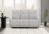 MN-868P13451    Reclining Sofa, Power Recliner, 70" Wide, 3 Seater, Usb Port Included, Small, Light Grey Fabric, Contemporary