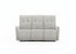 MN-868P13451    Reclining Sofa, Power Recliner, 70" Wide, 3 Seater, Usb Port Included, Small, Light Grey Fabric, Contemporary