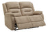 MN-L908P22406    Reclining Love Seat, Power Recliner, 2 Seater, 50" Wide, Small, Usb Port Included, Upholstered, Beige Fabric, Transitional