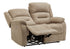 MN-L908P22406    Reclining Love Seat, Power Recliner, 2 Seater, 50" Wide, Small, Usb Port Included, Upholstered, Beige Fabric, Transitional