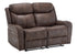 MN-978P32061    Reclining Love Seat, Power Recliner, 2 Seater, 60" Wide, Large, Upholstered, Usb Port Included, Brown Leather-look, Transitional