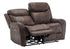 MN-978P32061    Reclining Love Seat, Power Recliner, 2 Seater, 60" Wide, Large, Upholstered, Usb Port Included, Brown Leather-look, Transitional