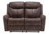 MN-978P32061    Reclining Love Seat, Power Recliner, 2 Seater, 60" Wide, Large, Upholstered, Usb Port Included, Brown Leather-look, Transitional
