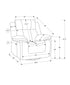 MN-998P41102    Reclining Chair, 39" Wide, Power Recliner, Glider, Swivel, Oversized, Upholstered, Usb Ports Included, Beige Fabric, Transitional