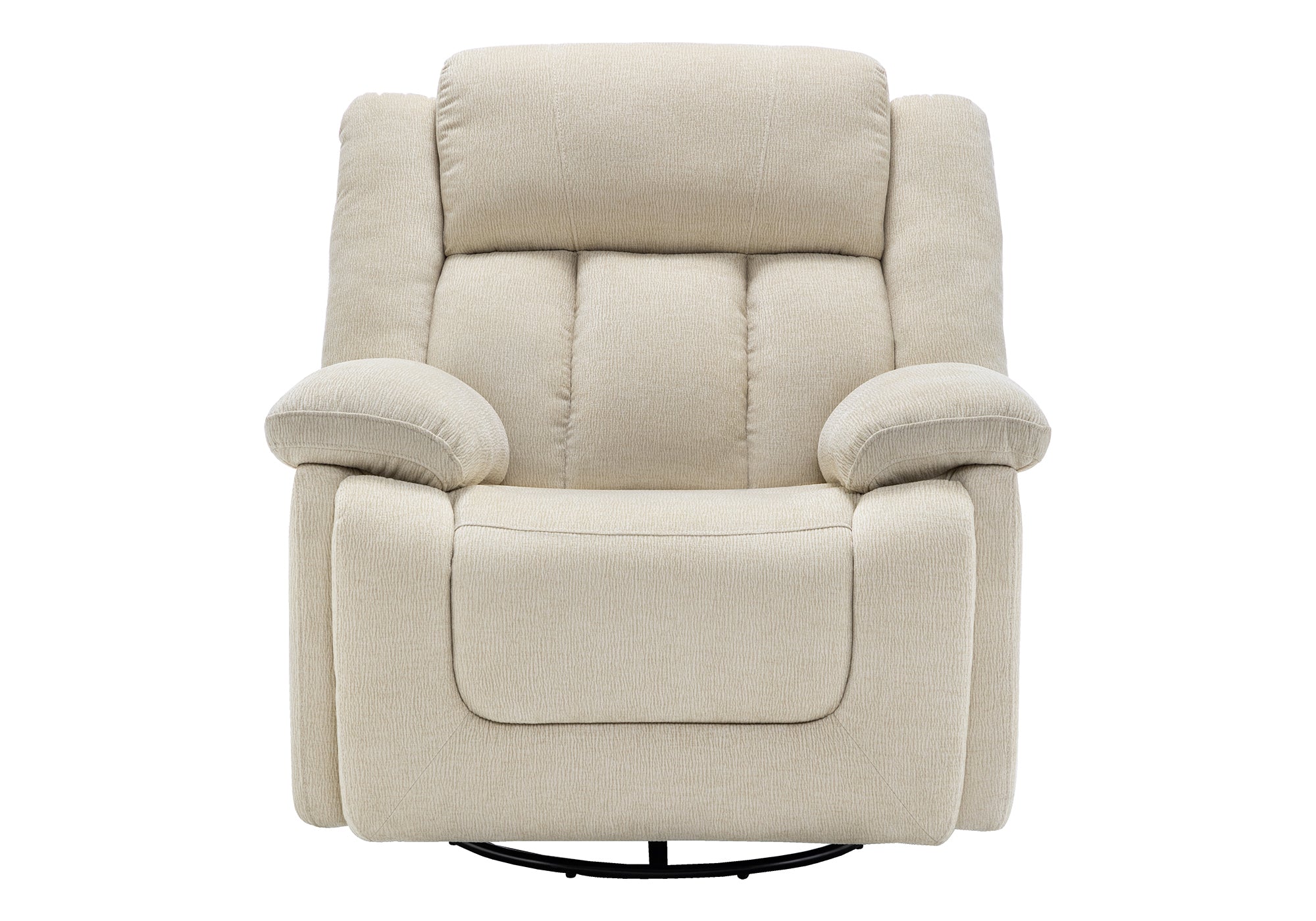 MN-998P41102    Reclining Chair, 39" Wide, Power Recliner, Glider, Swivel, Oversized, Upholstered, Usb Ports Included, Beige Fabric, Transitional