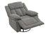 MN-108P41453    Reclining Chair, 39" Wide, Power Recliner, Glider, Swivel, Oversized, Upholstered, Usb Ports Included, Light Grey Fabric, Transitional