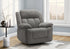 MN-108P41453    Reclining Chair, 39" Wide, Power Recliner, Glider, Swivel, Oversized, Upholstered, Usb Ports Included, Light Grey Fabric, Transitional