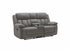 MN-128P42453    Reclining Love Seat, Power Recliner, 2 Seater, 63" Wide, Upholstered, Light Grey Fabric, Transitional