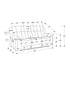 MN-Y138P43102    Reclining Sofa, Power Recliner, 86" Wide, 3 Seater, Upholstered, Usb Port Included, Beige Fabric, Transitional