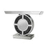 AF-90236 Console Table, 48" Wide, Mirrored Finish, Led Lighting, Gemstone Inlay