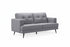 MZ "BARBARA" Loveseat, Grey, Fabric