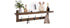 JL Wall Mounted Coat Hooks with Shelf, Grey, Black or Brown, 27" Wide