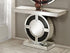 AF-90236 Console Table, 48" Wide, Mirrored Finish, Led Lighting, Gemstone Inlay