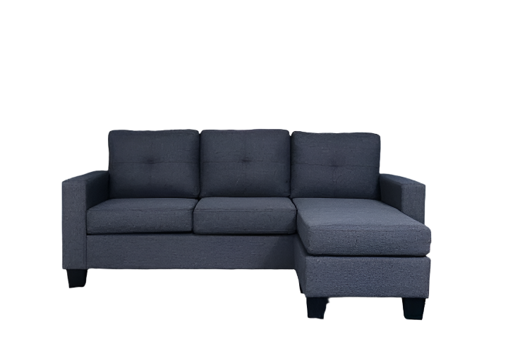 BOL Anna Sectional Sofa, Grey, Fabric, Reversible