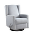 "770" Recliner, Swivel, Glider, Grey, Fabric, White Piping