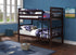 B-101 Bunk Bed, Espresso, Single / Single, Wood