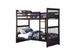 B-121 Bunk Bed, Espresso, Single / Single, Wood