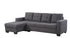 "RIA" Sectional Sofa, Grey, 102" Wide, Fabric, Left Facing Chaise