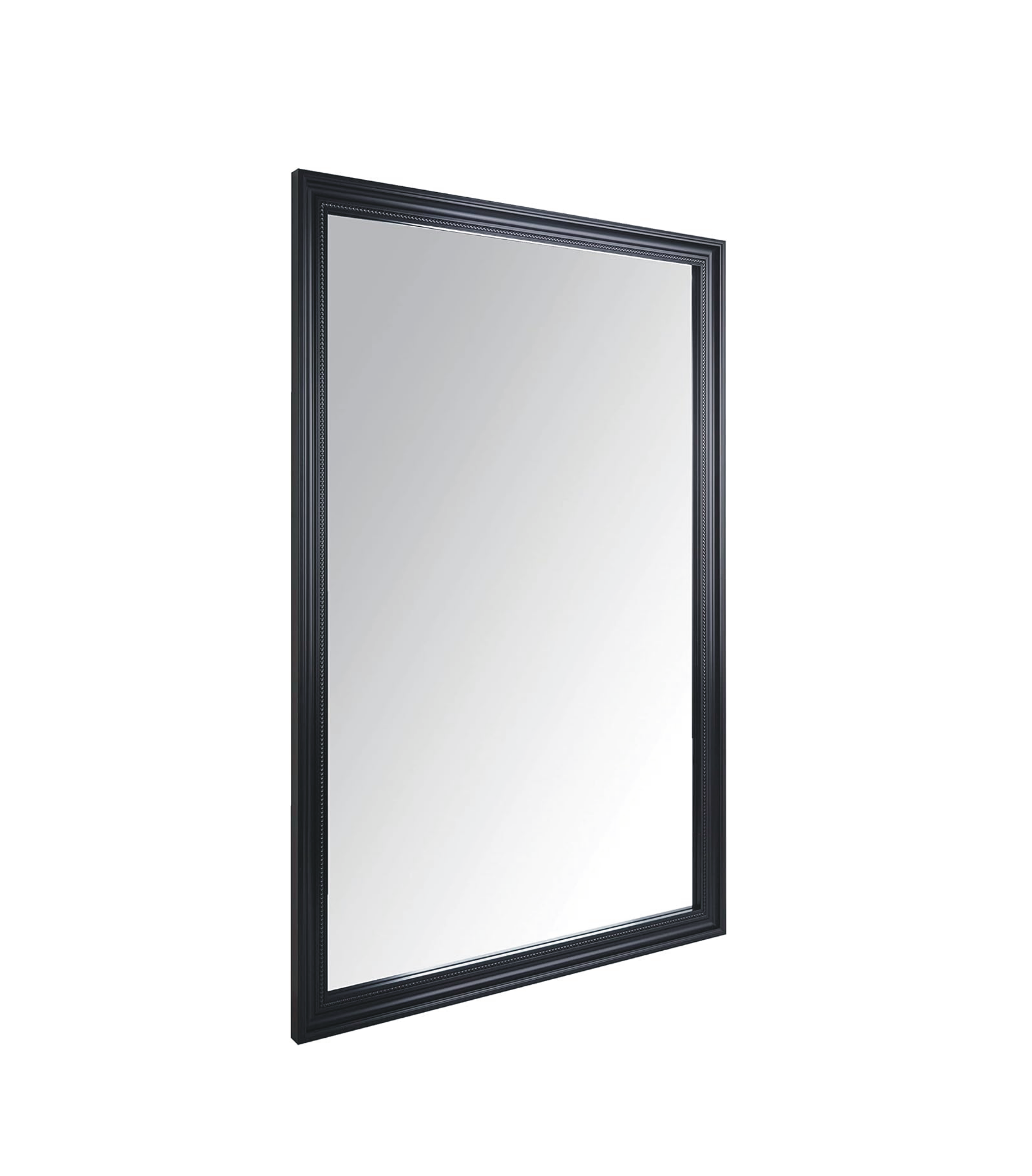 JL Wall Mirror, Black Frame, 24" x 36"