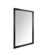 JL Wall Mirror, Black Frame, 24" x 36"