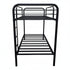 PF-465 Bunk Bed - EXTREMELY DURABLE, Black Metal, Single/Single or Double/Single, Made in Toronto