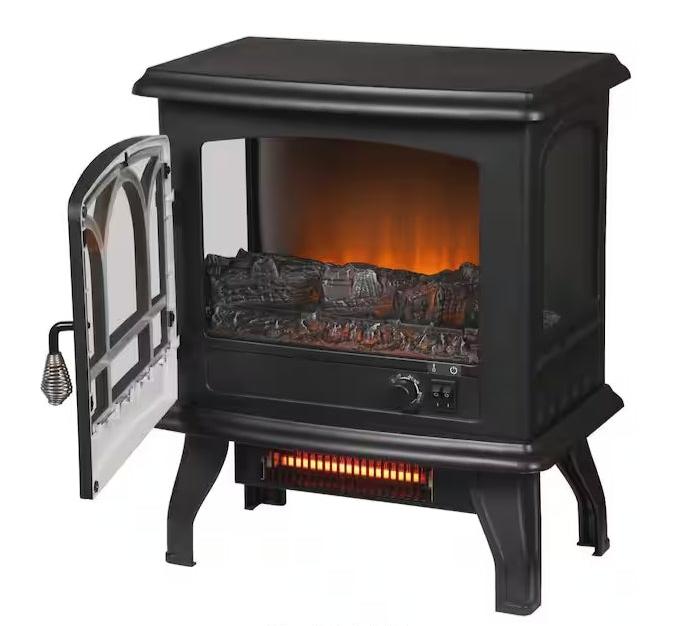 JL Electric Stove Heater, Black, Panoramic, Infrared