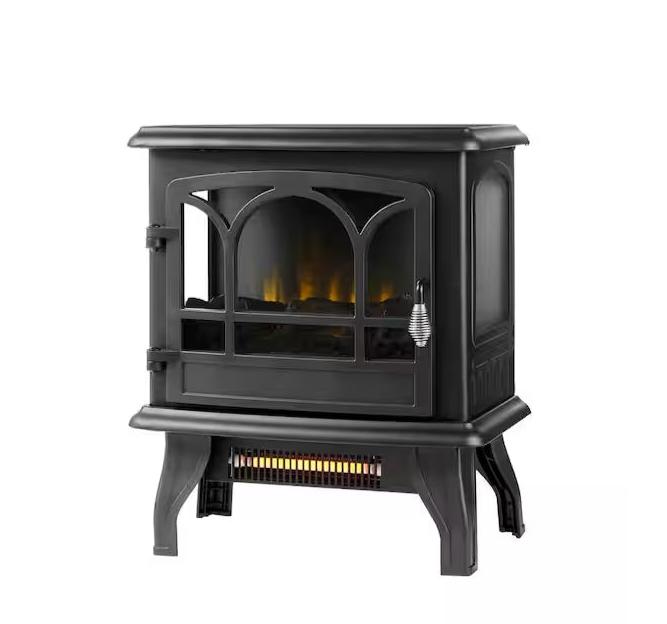 JL Electric Stove Heater, Black, Panoramic, Infrared