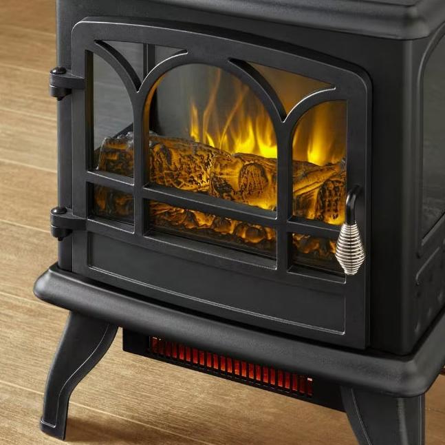 JL Electric Stove Heater, Black, Panoramic, Infrared