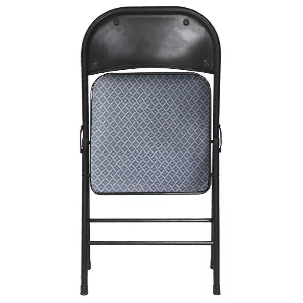 JL Folding Chair, Grey, Padded, Folding Chair, Grey, Metal Frame