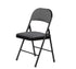 JL Folding Chair, Grey, Padded, Folding Chair, Grey, Metal Frame