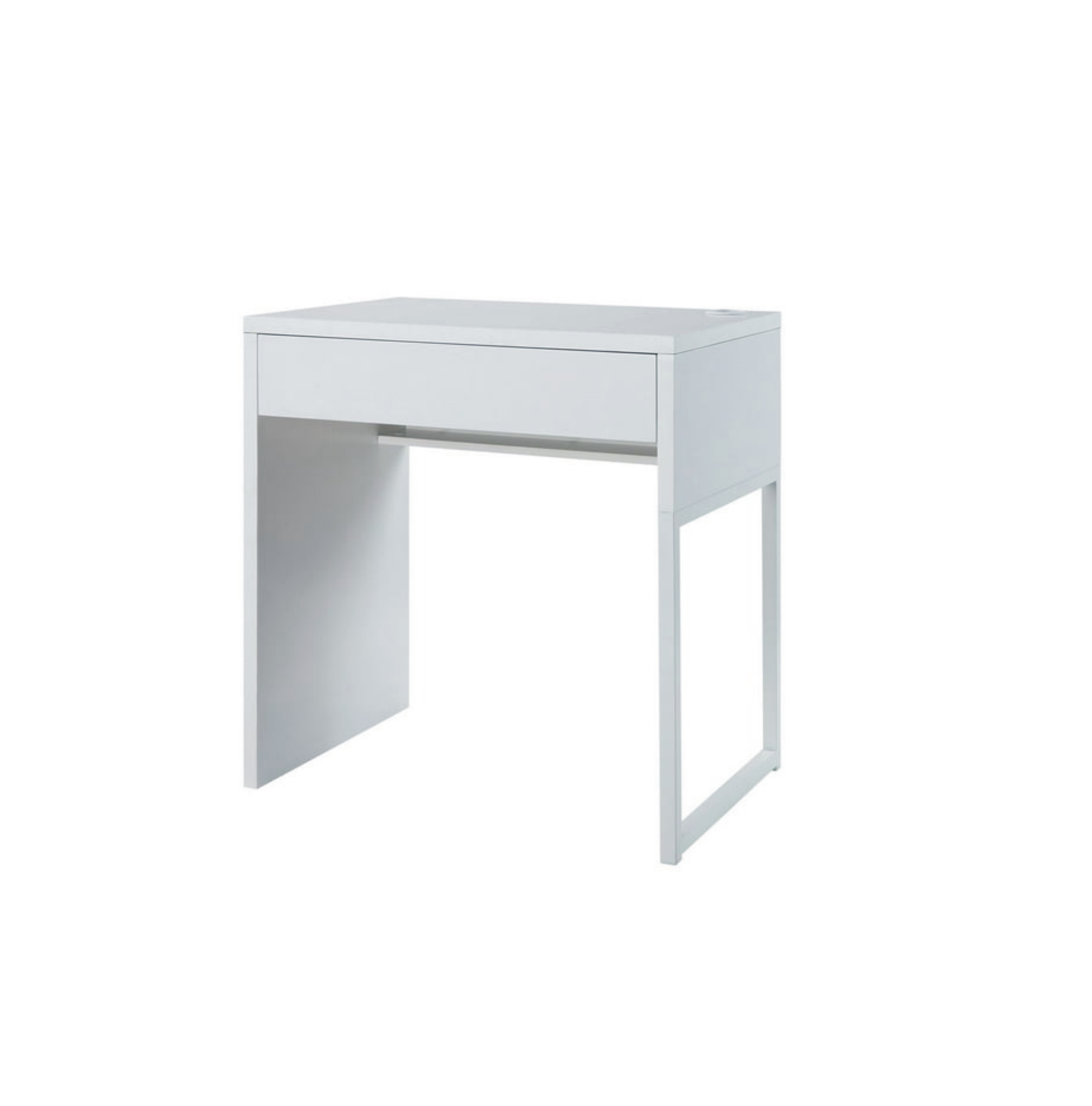 JL-02078 Computer Desk, 29" Wide, White, 1 Storage Drawer