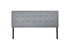 JL  Queen Headboard, Grey, Fabric, Metal Legs, Adjustable Height