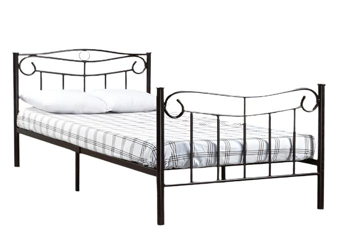 IF-151 Bed, Black, Metal Frame