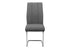 MN-261061    Dining Chair, Set Of 2, Side, Upholstered, Kitchen, Dining Room, 39" Height, Grey Fabric, Chrome Metal, Contemporary, Modern