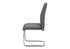 MN-261061    Dining Chair, Set Of 2, Side, Upholstered, Kitchen, Dining Room, 39" Height, Grey Fabric, Chrome Metal, Contemporary, Modern