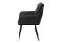 MN-Q481115    Dining Chair, 34" Height, Set Of 2, Upholstered, Side, Dining Room, Kitchen, Black Leather Look, Black Metal, Contemporary, Modern