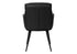 MN-Q481115    Dining Chair, 34" Height, Set Of 2, Upholstered, Side, Dining Room, Kitchen, Black Leather Look, Black Metal, Contemporary, Modern