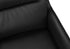 MN-Q481115    Dining Chair, 34" Height, Set Of 2, Upholstered, Side, Dining Room, Kitchen, Black Leather Look, Black Metal, Contemporary, Modern
