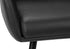 MN-Q481115    Dining Chair, 34" Height, Set Of 2, Upholstered, Side, Dining Room, Kitchen, Black Leather Look, Black Metal, Contemporary, Modern