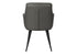 MN-481116    Dining Chair, 34" Height, Set Of 2, Upholstered, Side, Dining Room, Kitchen, Grey Leather Look, Black Metal, Contemporary, Modern