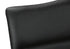 MN-A561125    Dining Chair, 36" Height, Set Of 2, Upholstered, Side, Dining Room, Kitchen, Black Leather Look, Black Metal, Contemporary, Modern
