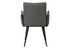 MN-A561126    Dining Chair, 36" Height, Set Of 2, Upholstered, Side, Dining Room, Kitchen, Grey Leather Look, Black Metal, Contemporary, Modern