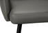 MN-A561126    Dining Chair, 36" Height, Set Of 2, Upholstered, Side, Dining Room, Kitchen, Grey Leather Look, Black Metal, Contemporary, Modern