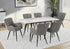 MN-E621132    Dining Table, 63" Rectangular, 15" Butterfly Panel, Sintered Stone Top, Dining Room, Kitchen, White Stone, Black Metal, Contemporary, Modern