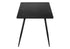 MN-621133    Dining Table, 63" Rectangular, 15" Butterfly Panel, Sintered Stone Top, Dining Room, Kitchen, Dark Grey Stone, Black Metal, Contemporary, Modern