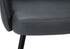 MN-U791148    Dining Chair, 36" Height, Set Of 2, Upholstered, Side, Dining Room, Kitchen, Blue Leather Look, Black Metal, Contemporary, Modern