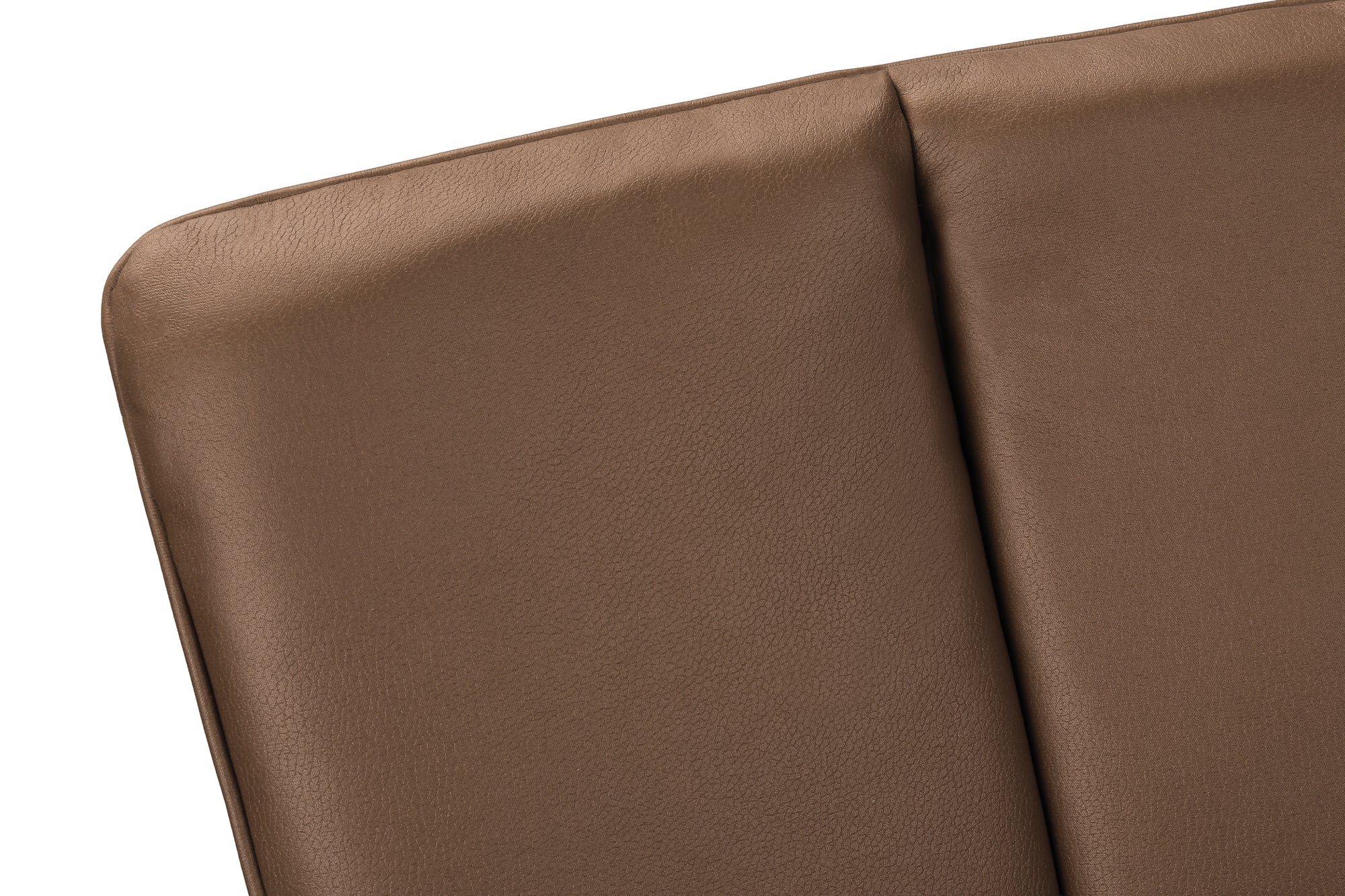 MN-U791149    Dining Chair, 36" Height, Set Of 2, Upholstered, Side, Dining Room, Kitchen, Brown Leather Look, Black Metal, Contemporary, Modern